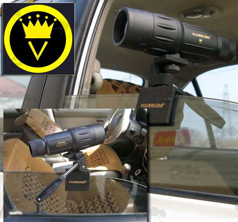 Heavy Duty Car Door Window Tripod Adapter for Camera and Spotting Scopes by Visionking