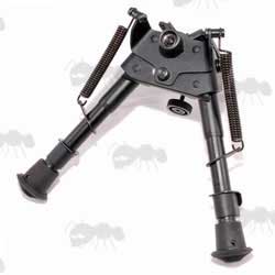 Rambo Telescopic Leg Rifle Bipod ~ QD Bench Rest Model with Tilt