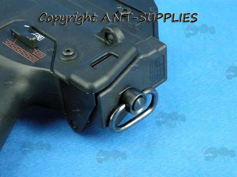 Black G36 End Plate with 10mm QD Socket Swivel Fitted to Rifle