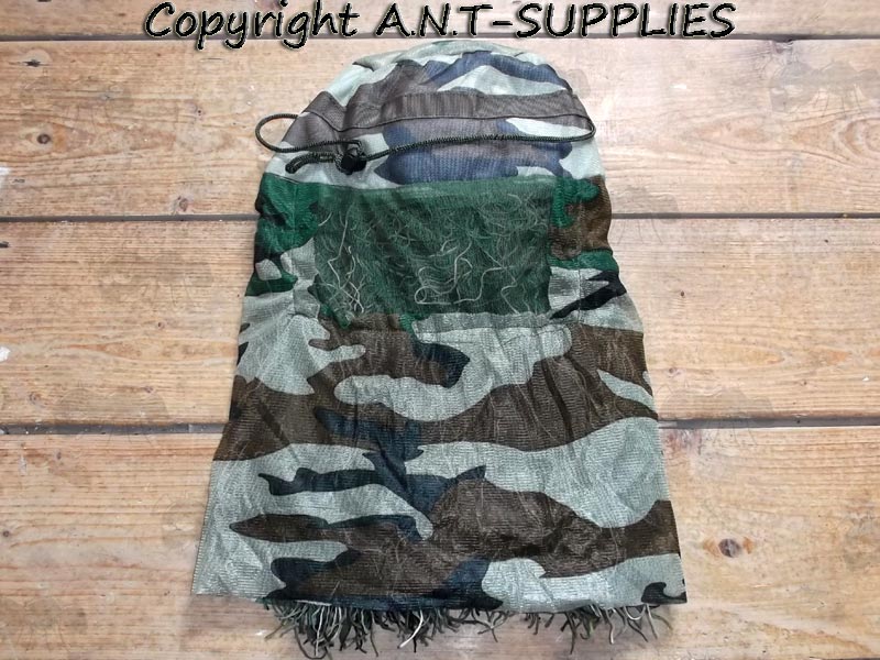 Camouflage Hood for Ghillie Suit Turned Inside Out