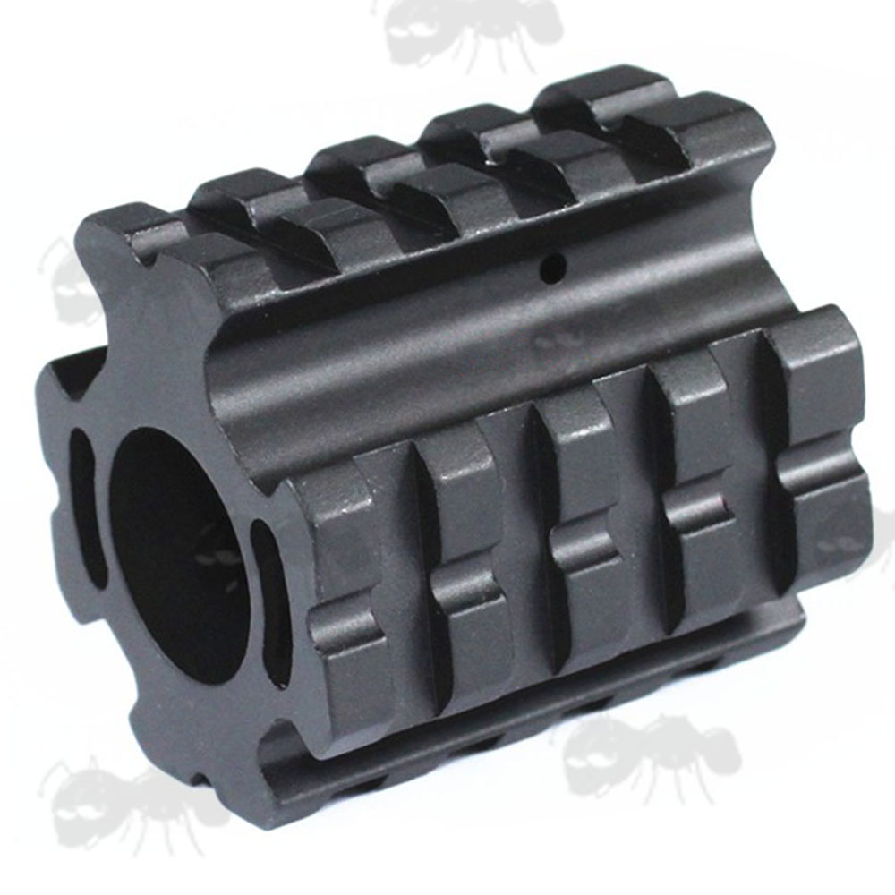 Gas Block with Four Picatinny Rails for AR-15 Type Rifles