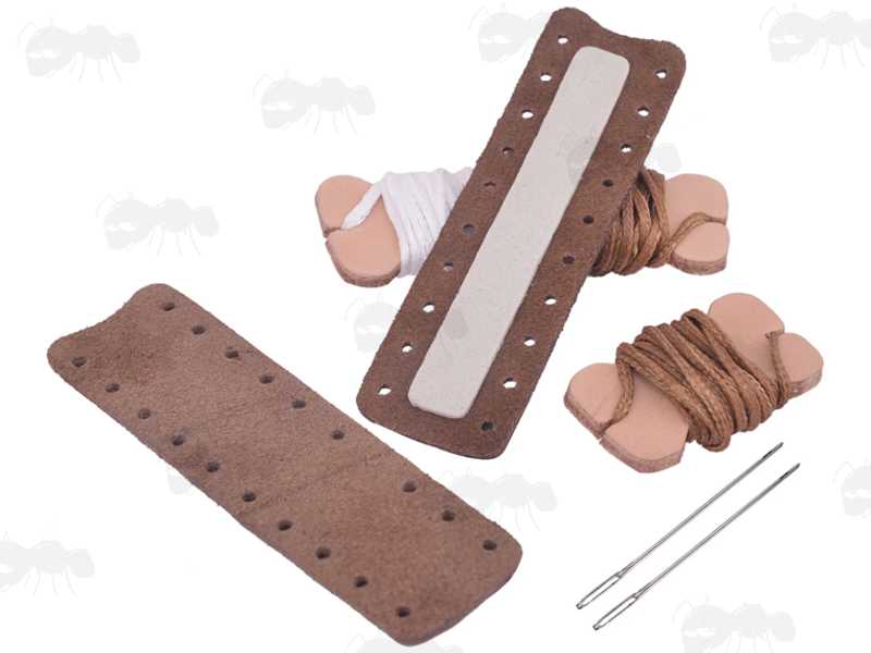 Light Brown Suede Leather Wrap Kit for Standard Length Levers on Lever Action Rifles