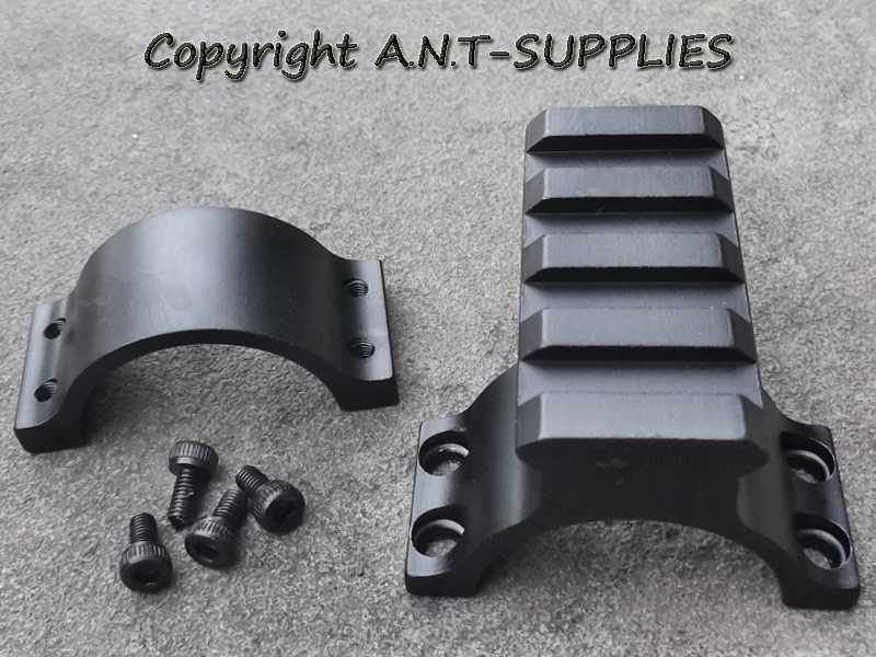 Dismantled View of The 30mm Scope Tube Accessory Rail Ring Mount