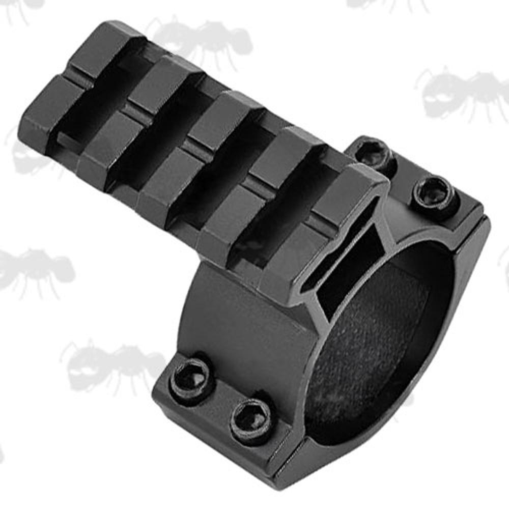 30mm Scope Tube Accessory Rail High-Profile Ring Mount with See-Through Channel