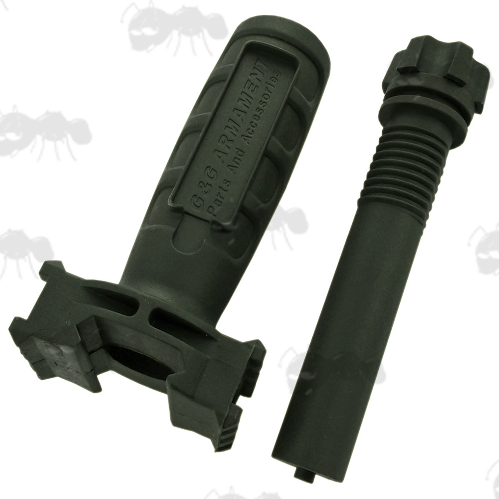 G&G Armament Green Vertical Grip with Side Rails