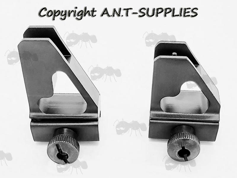 Low and Standard Height AR-15 M4 M16 Series Rifle Detachable Rail Fitting Front Ironsights