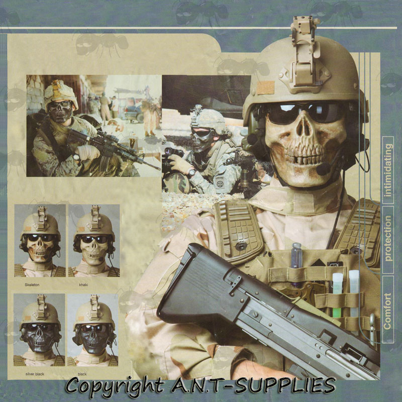 M03 Airsoft Mask Advert Poster