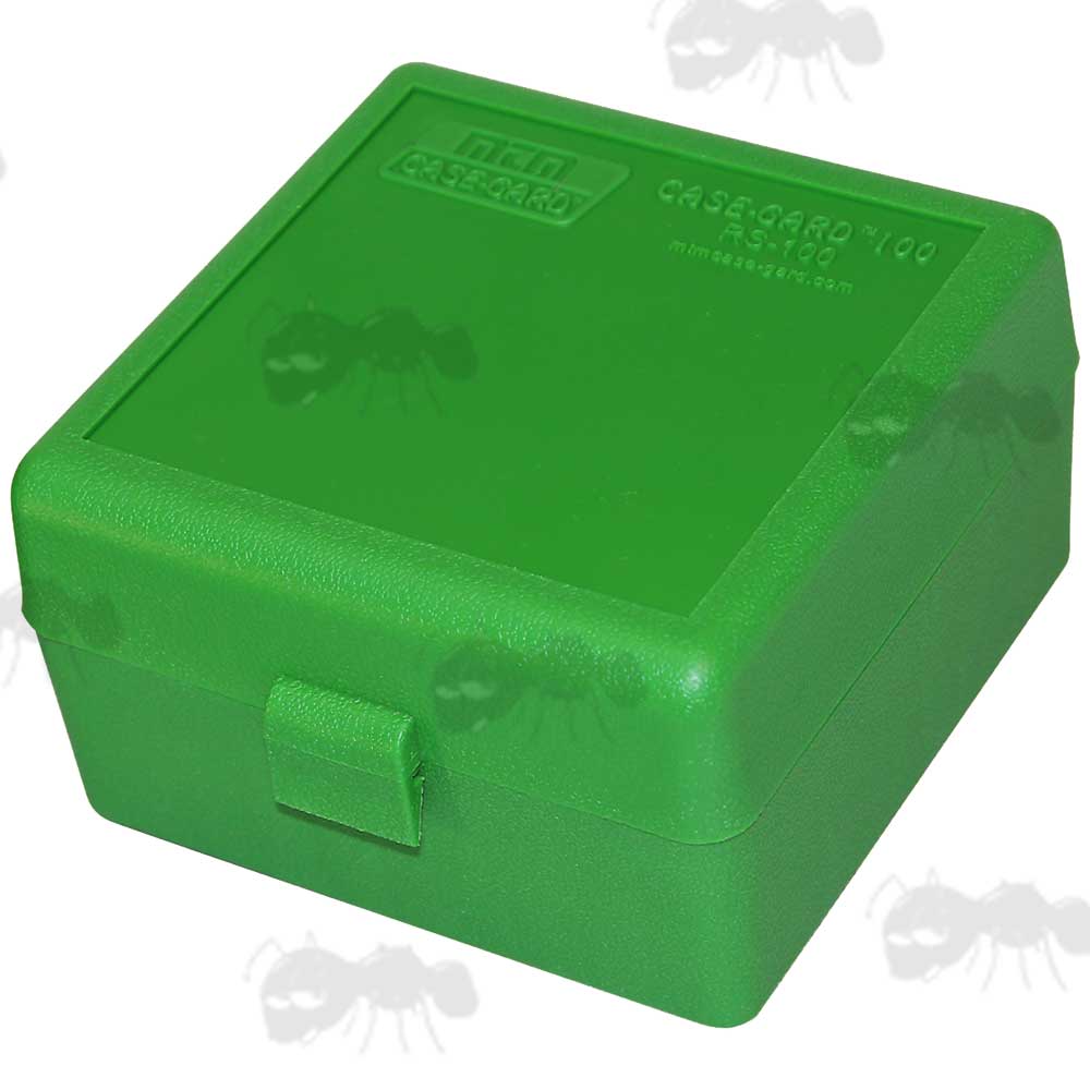 MTM Green Plastic Ammo Box RS-100