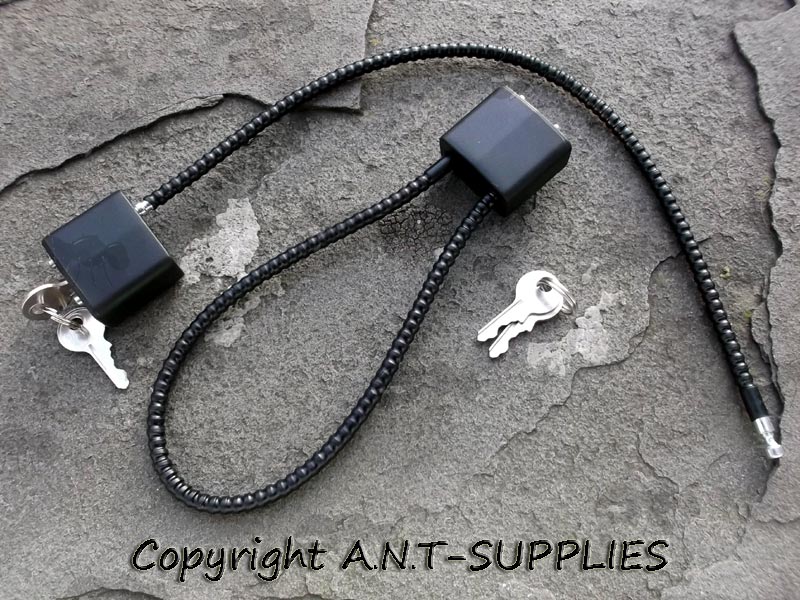 Two AMTA Black Cable Locks With Four Keys