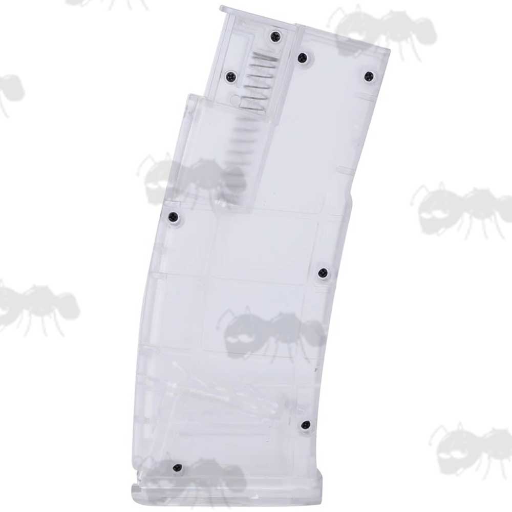 Clear AR Magazine Style Airsoft 6mm BB Quick Loader