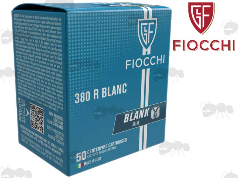 Box of Fifty .380 Black Powder Effect Blanks