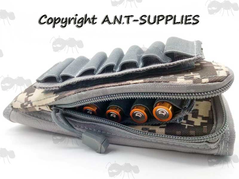 ACU Urban Camouflage Butt Cheek Rest with Pouch and Ammo Holder