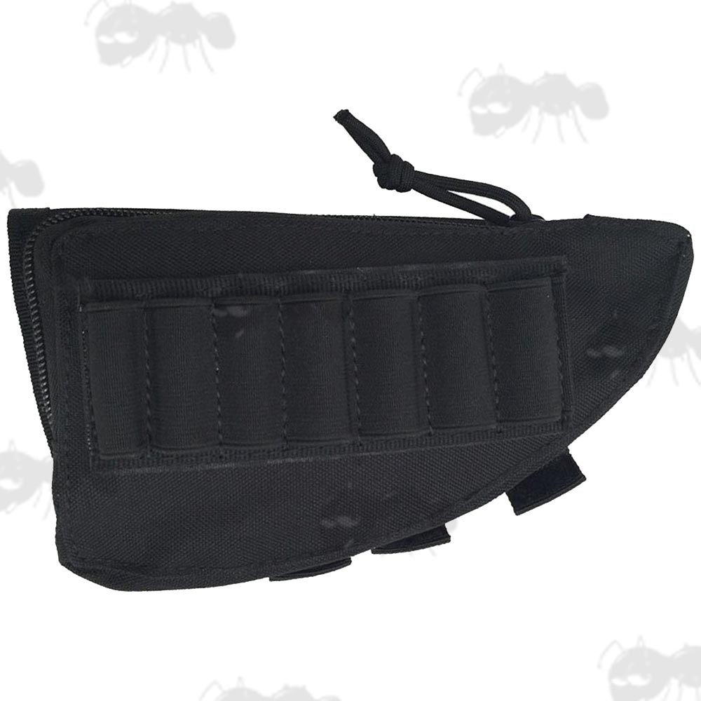 Black Rifle Butt Cheek Rest with Pouch and Ammo Holder