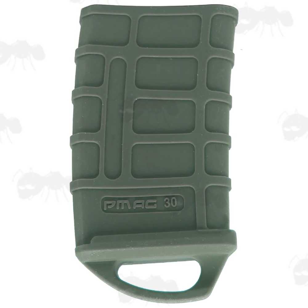 P-Mag Green Rubber Sleeve with Pull Grip Base