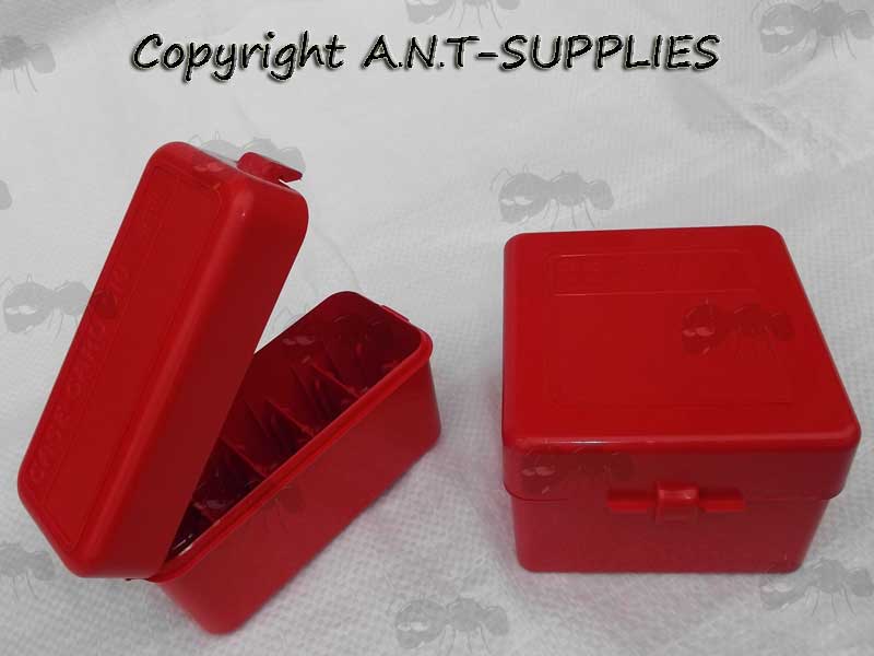 Bright Red MTM Shotgun Shell Box Range