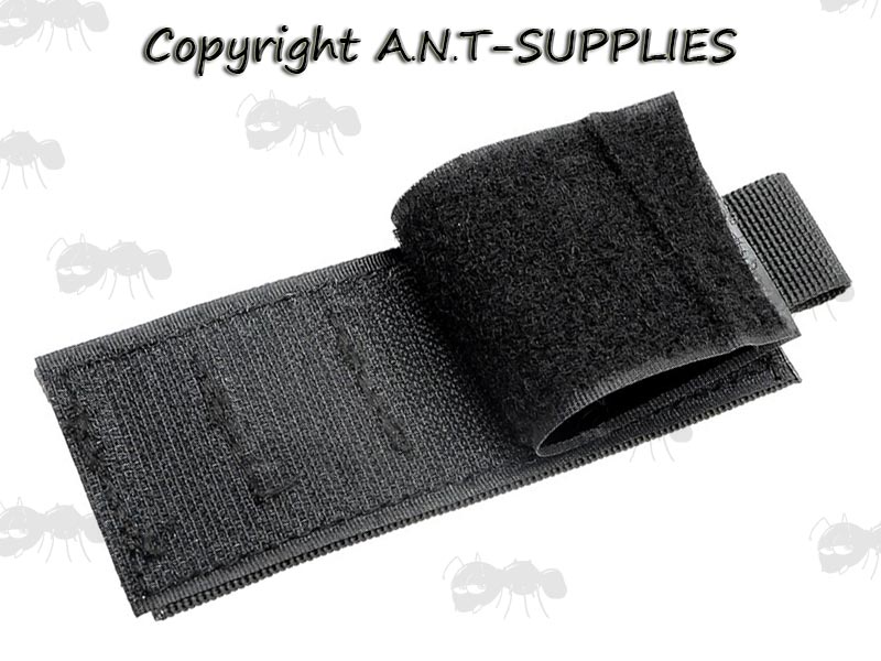 Black Resupply Strip with Five Elastic 12g Loops with Velcro Backing