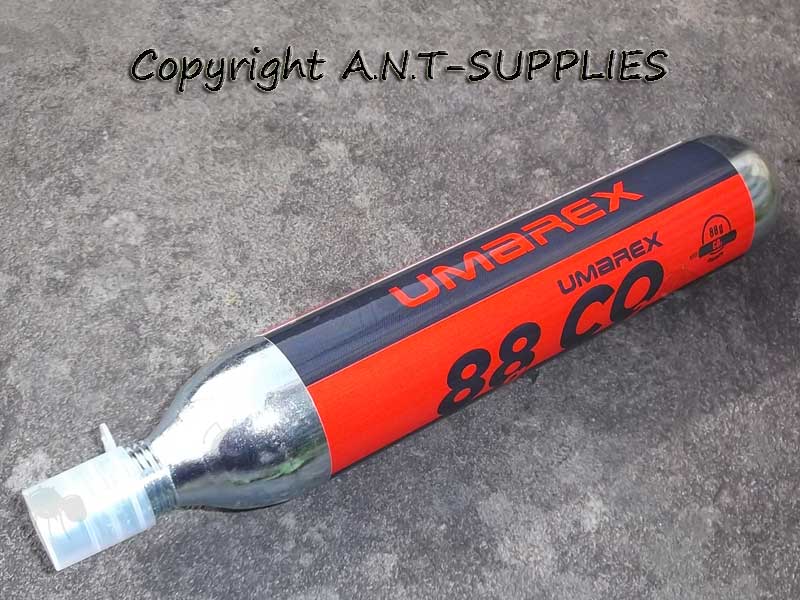 Large 88g Umarex Co2 Capsule with Threaded Fitting End