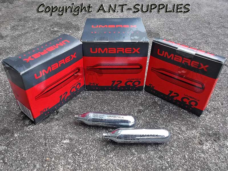Umarex 12g Co2 Gas Capsules in Retail Boxes
