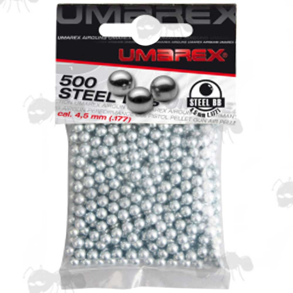 Bag of 500 Umarex 4.5mm Steel BBs