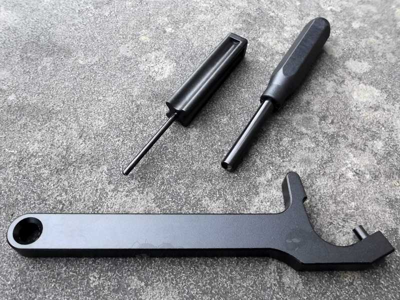 Glock Three Piece Tool Kit, Magazine Disassembly, Take-Down Pin Punch and Front Sight Adjuster