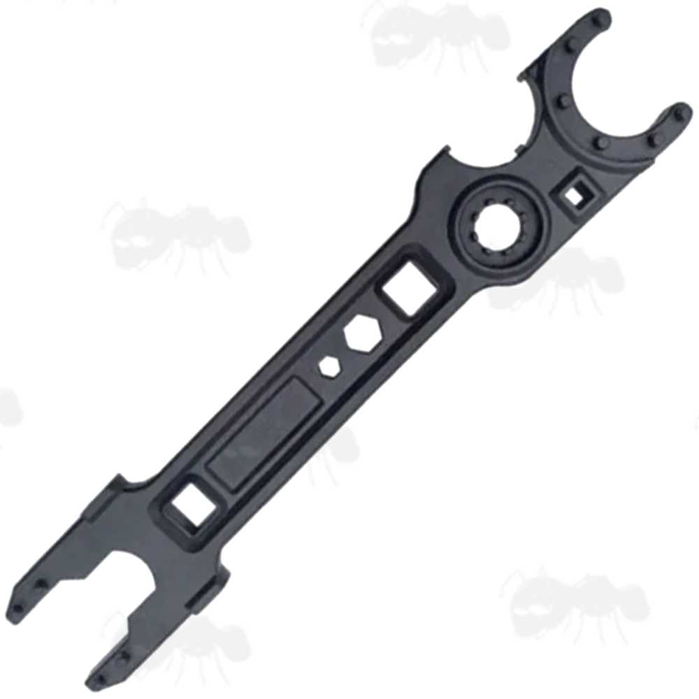 Black Powder Coated Steel M4 Rifle Series Buttstock / Delta Ring Wrench, Iota