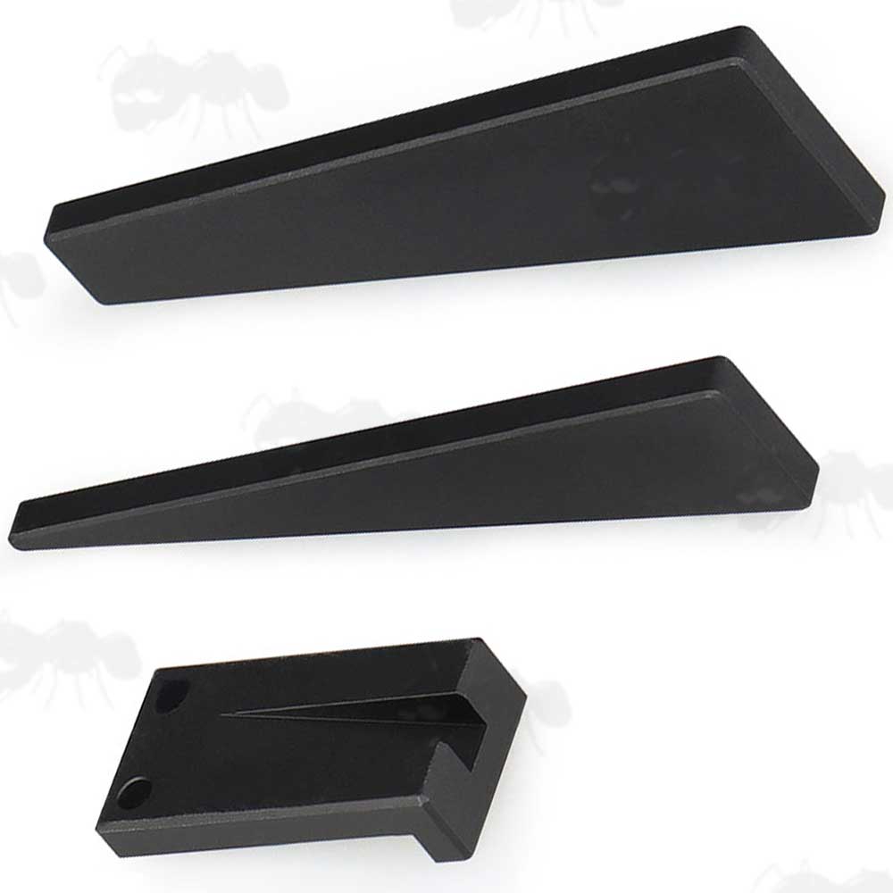 Black Coloured Three Piece Scope Leveler Wedge Set