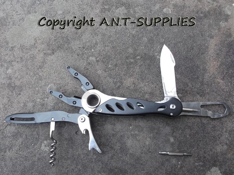 Tekut Large Multi Tool With Attachments Open
