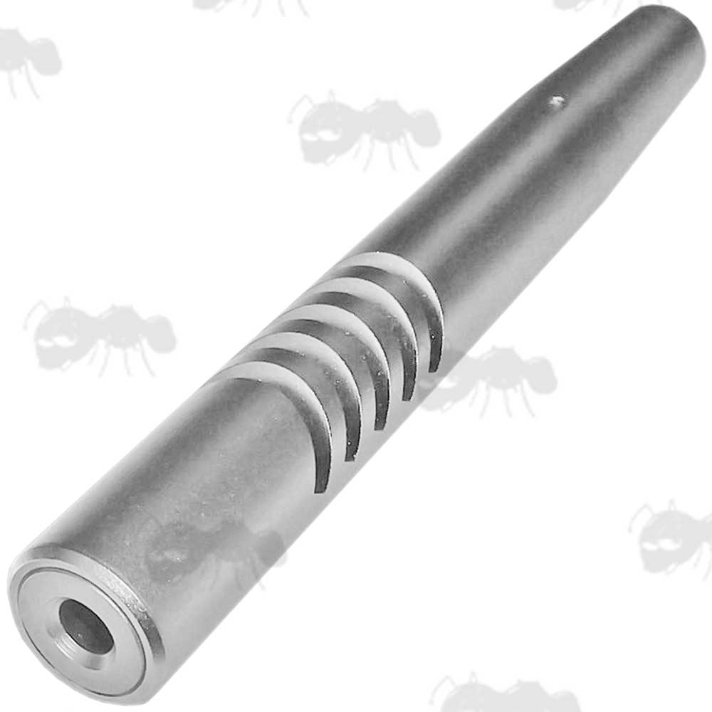 Air Arms S400 MPR Silver Anodised Muzzle End With Cut Outs