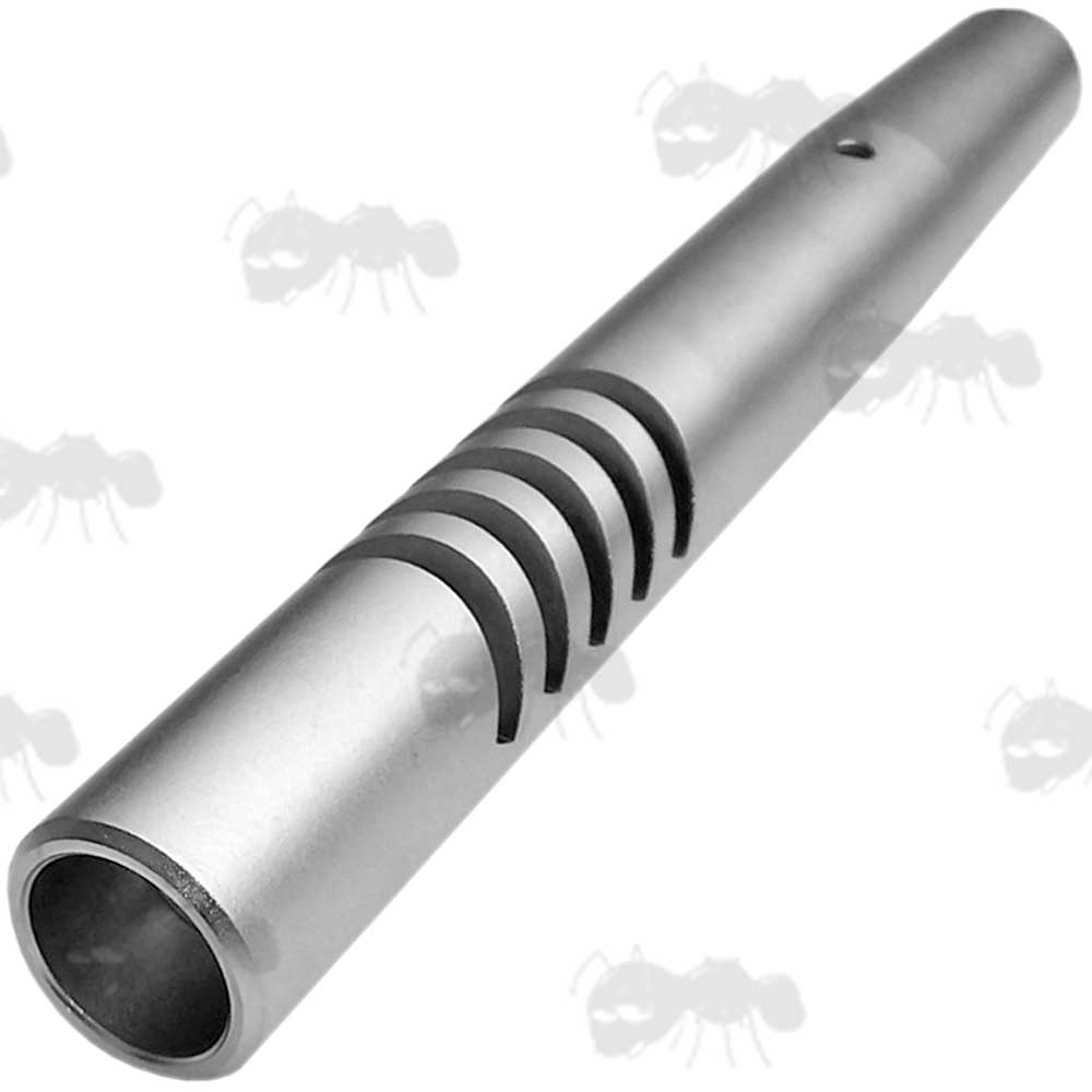 Air Arms S400 MPR FT Silver Anodised Muzzle End With Cut Outs