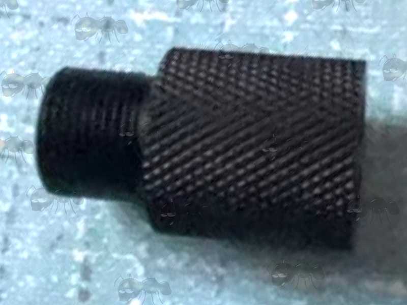 Black 1/2x20 UNF Thread To M14x1mm Right-Hand Threaded Rifle Muzzle Adapter