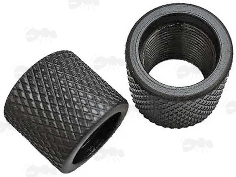 Pair of 1/2x20 TPI and 1/2x28 TPI Rifle Silencer Thread Guards