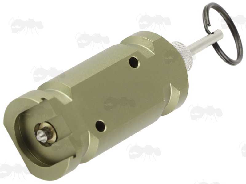 Green Coloured Mini Metal Trip Wire Blank Firing Alarm Mine with Pin