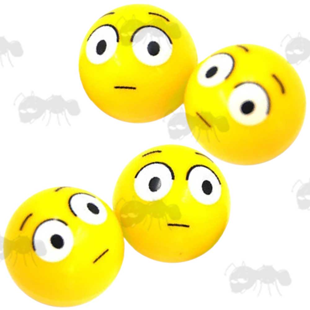 Set of Four Stunned Face Emoji Tyre Valve Dust Covers