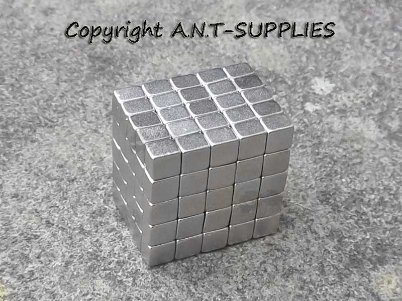 One Hundred and Twenty-Five Square Shaped Rare Earth Magnets