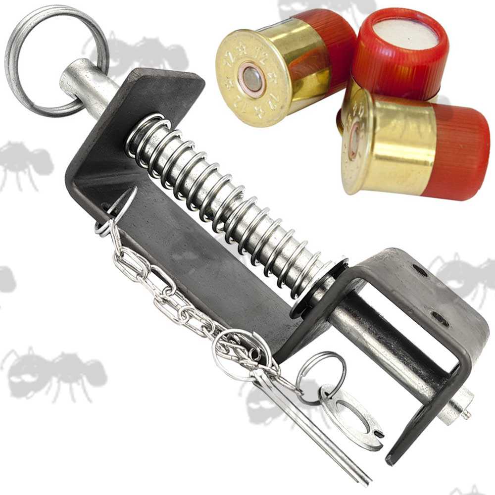 Galvanised Metal Trip Wire Blank Firing Alarm Mine, with Three Red Casing 12 Gauge Saluting Blanks