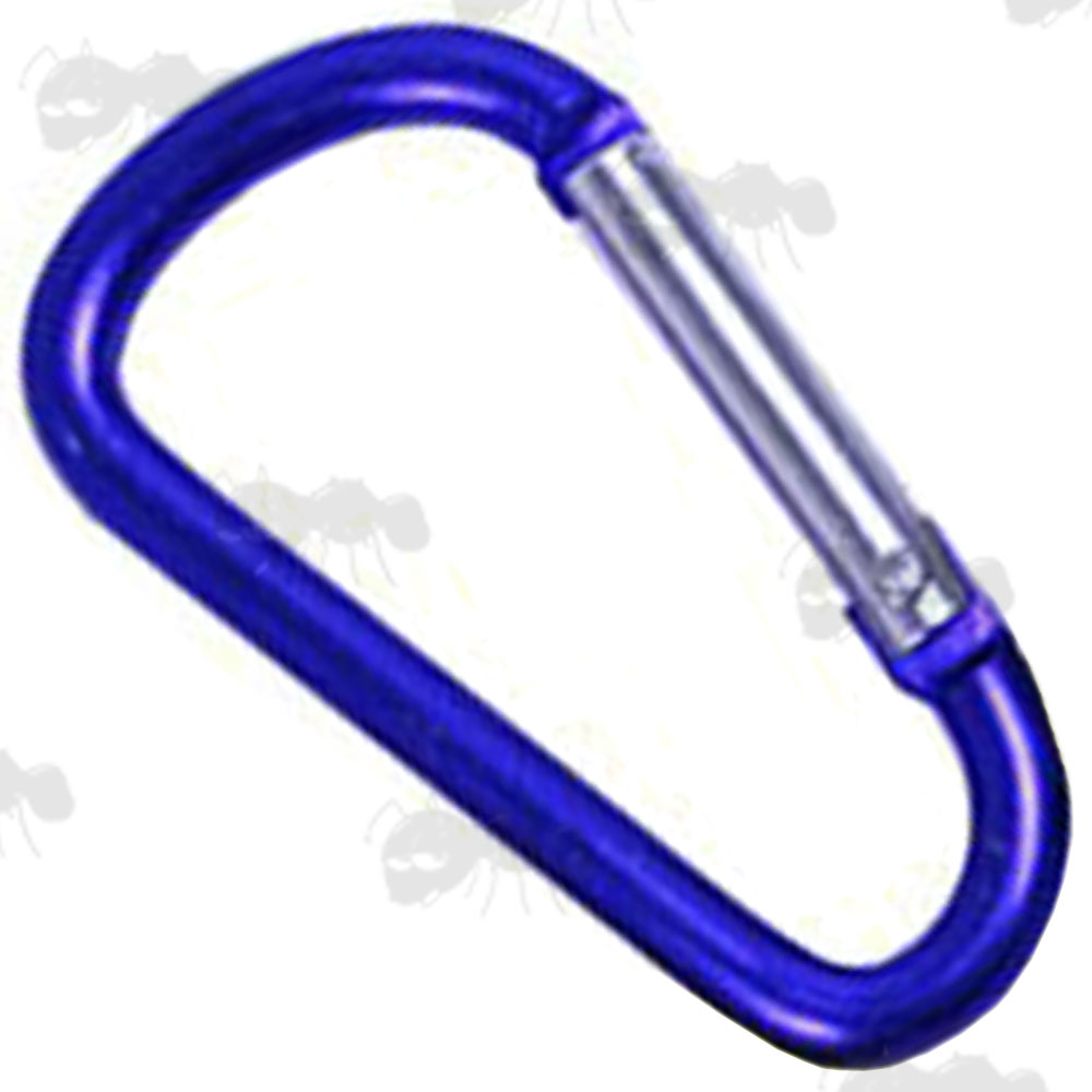 One Small Sized Blue Swing Gate Hiking Carabina Clip