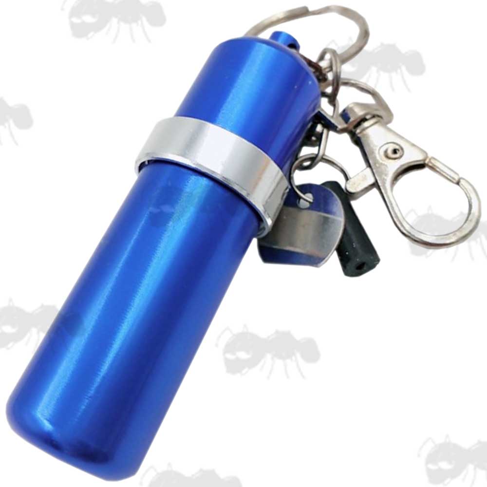 Blue Colour Keychain Lighter Fuel Kettle