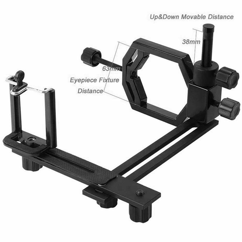 Adjustable Dual Axis Scope Mount for Smart Phone Cameras