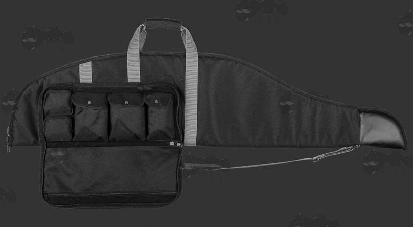 Close View of the Air Arms Rifle Case pocket Pouches
