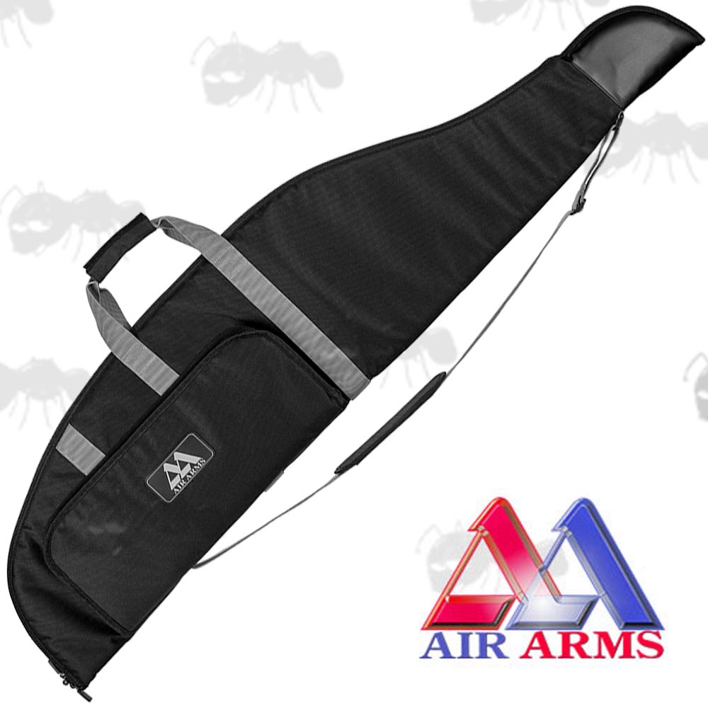 Air Arms Official Black Canvas Rifle Case with Subdued Logo
