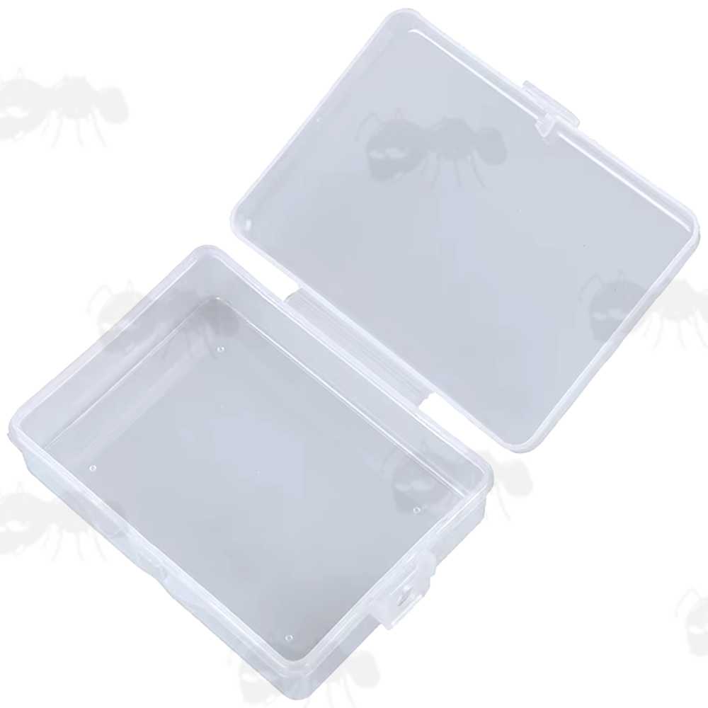 One Compartment Clear Storage Case for Most Sizes of Gun Barrel Cleaning Swabs
