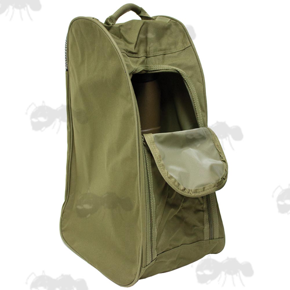 Bisley Green Canvas Wellington Boots Carry Bag