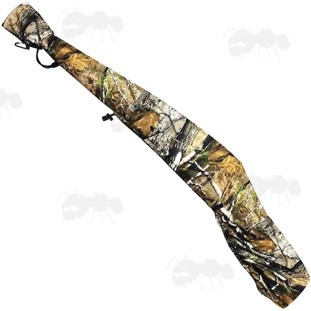 Elasticated Rim Tree Camouflage Patterned Rifle Cover Slip Hood