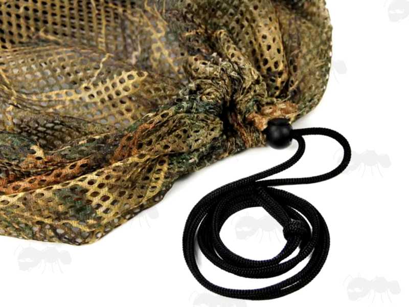 Drawstring View on The Reed Camo Mesh Decoy Carry Bag with Shoulder Straps