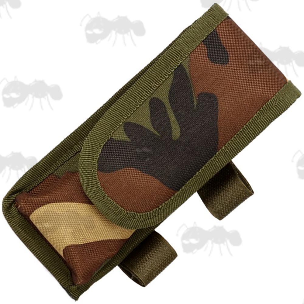 Woodland External Battery Pouch for Rifle Butts