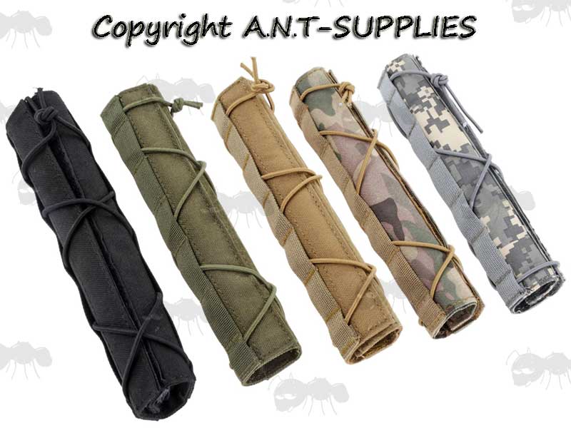 Selection of Five Rifle Silencer Covers In a Range of Colours