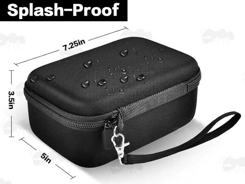 Dimensions of The Foam Padding Black Soft Canvas Storage Case for Cricut Maker Blades