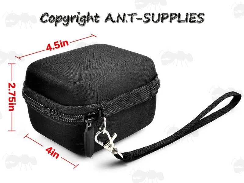 Dimensions of The Small Foam Padding Black Soft Canvas Storage Case for Cricut Maker Blades