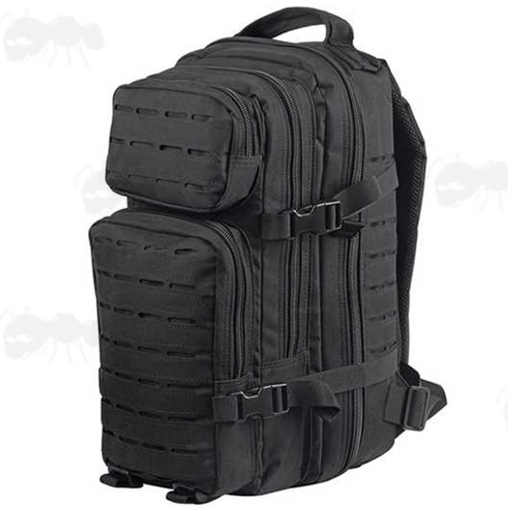 Compact Black Tactical Backpack
