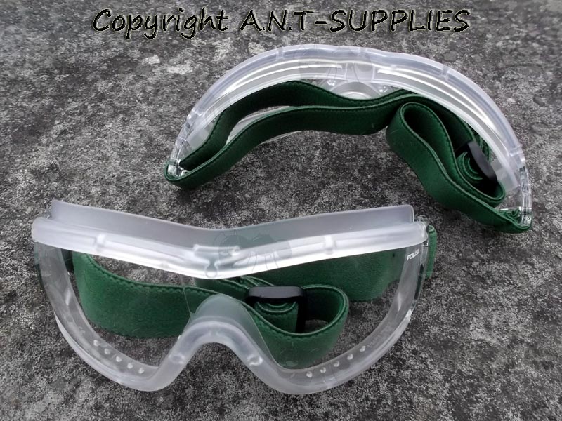 Pair of Compact Clear Lens Airsoft Goggles